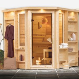 Sauna Finlandesa Parima 2 Karibu 196 x 151cm - Poolfy