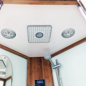 Cabina ducha - Todo EN 4in1 negro Izquierdo - dimensiones: 170 x 90 x 220  cm - incluye sauna de vapor y accesorios completos