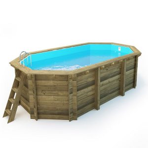 Mini Piscina de madera Trópicos 2,26 X 2,26 X 0,68m - Poolfy - Piscinas de  madera