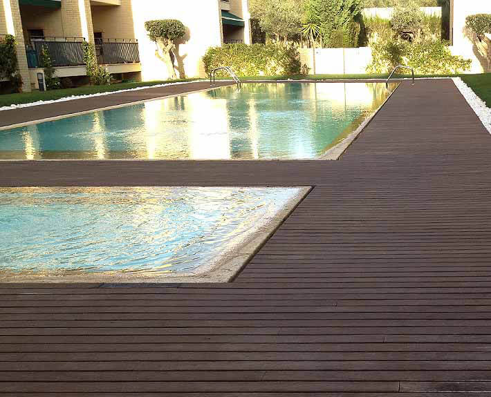 piscina prefabricada rebosadero