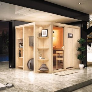 Sauna Finlandesa Parima 2 Karibu 196 x 151cm - Poolfy