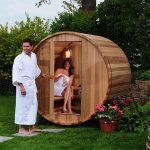 Barrel Sauna exterior 2 Plazas