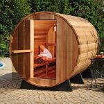 Barrel Sauna exterior 4 Plazas