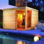 Sauna Finlandesa exterior Cubus Karibu 4/6 plazas