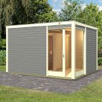 Sauna Finlandesa exterior Cubus Karibu 4/6 plazas