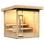 Sauna Finlandesa exterior Torge 2 antracita – 3/4 Plazas