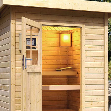 Sauna Finlandesa exterior Torge – 3/4 Plazas - Poolfy