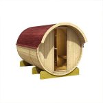 Sauna exterior de barril 3 Karibu con camara – 4 a 6 plazas