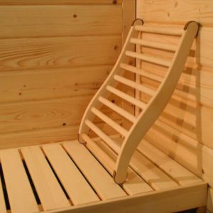 respaldo ergonomico para sauna